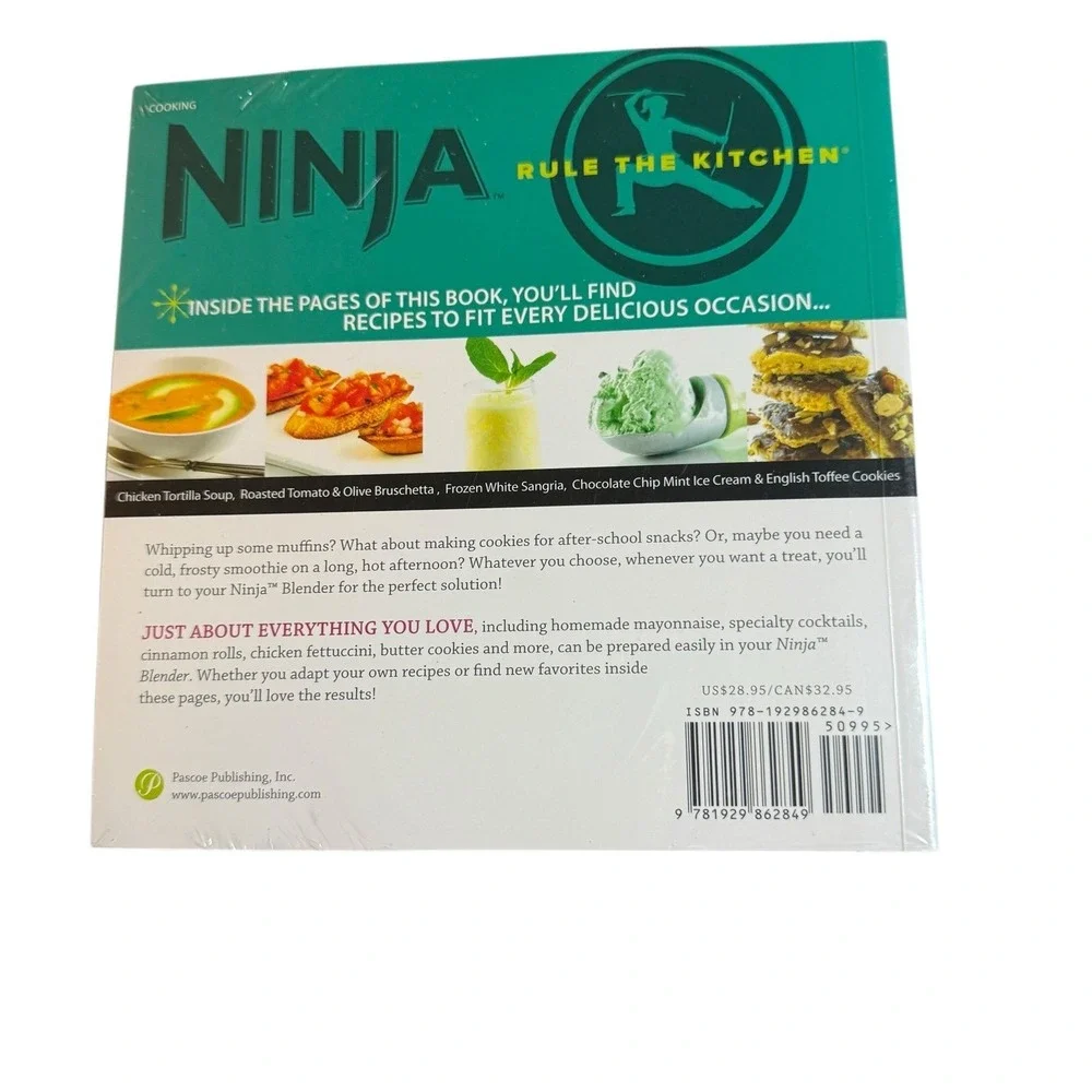 Ninja Breakthrough Blending Cookbook New Sealed 150+ Blender Recipes‎ Book